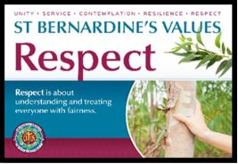 St Bernardine's value Respect